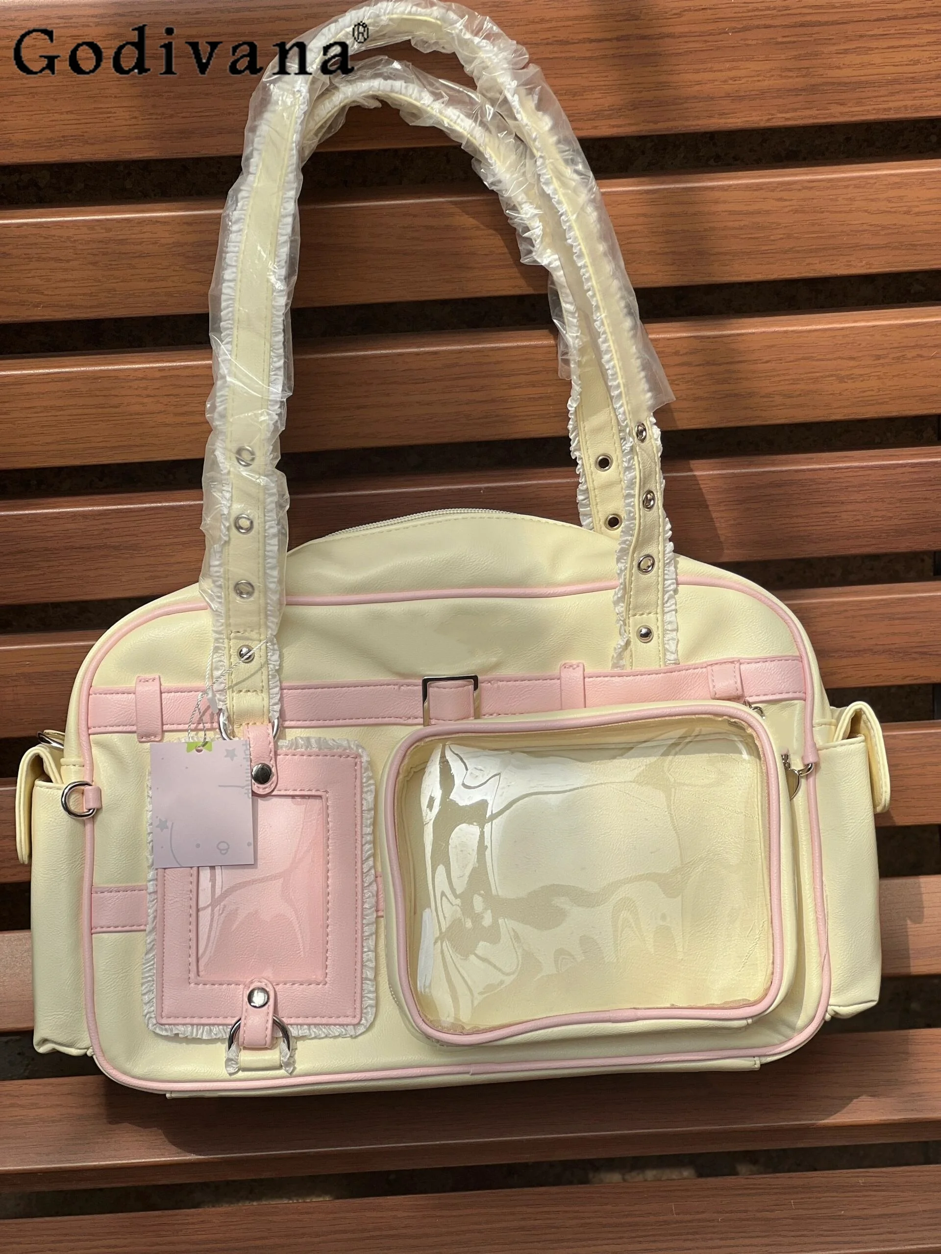 Second Dimension Japanese Original Lolita Transparent Pain Bag Large Capacity JK Uniform Concert Commuter Shoulder Bag Women