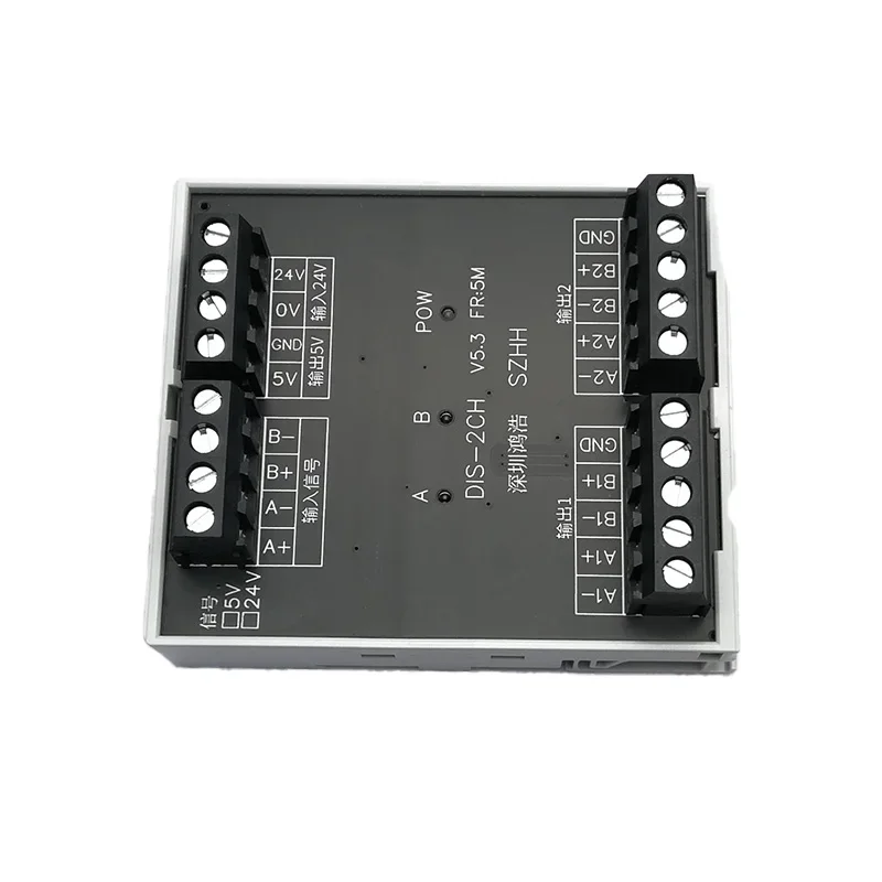 DIS-2CH High Speed Pulse Distributor Encoder Signal One Out of Two Can Be External Power Supply 5V