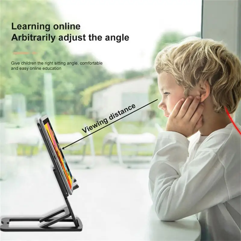 Adjustable Lifting Folding Portable Live Broadcast Desktop Plastic Holder Compatible with Devices Within 12 Inches ﻿