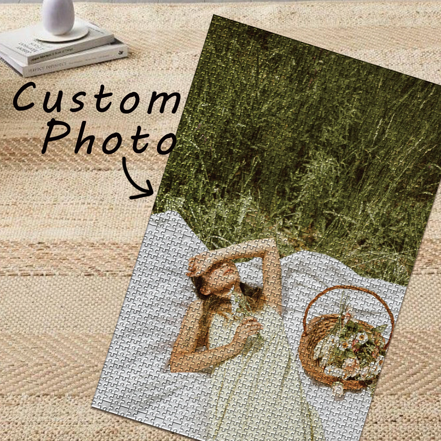 35/150/300/500/1000 قطعة التخييم في الهواء الطلق شخصية الضغط الألغاز بازل قطع الألغاز المخصصة في الصور فسيفساء #5