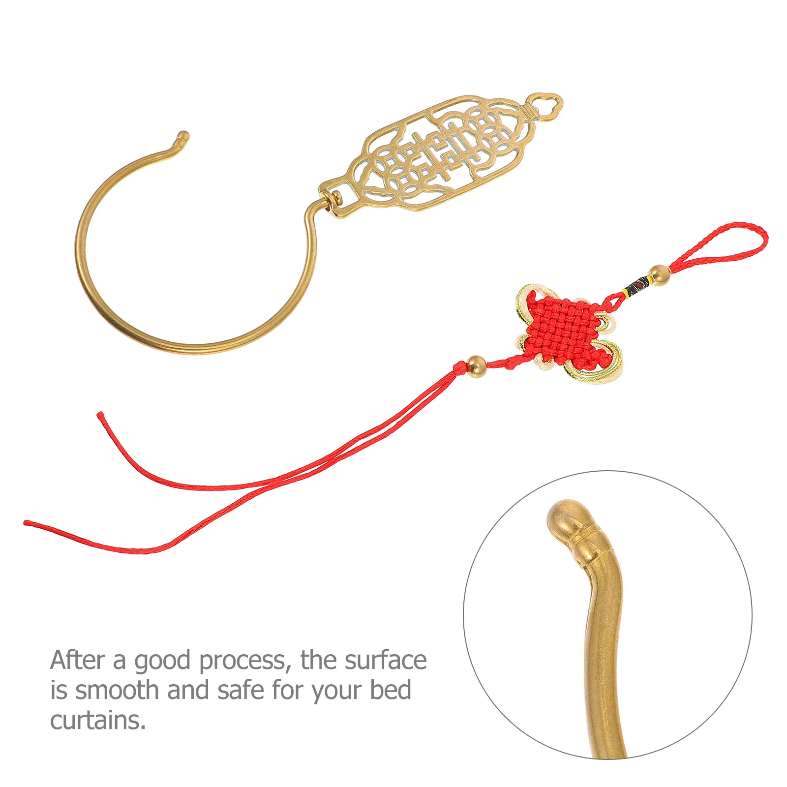 

Медный крючок для штор в китайском стиле, вешалка для штор в стиле ретро, крючок для свадебной вечеринки, прочная гладкая поверхность