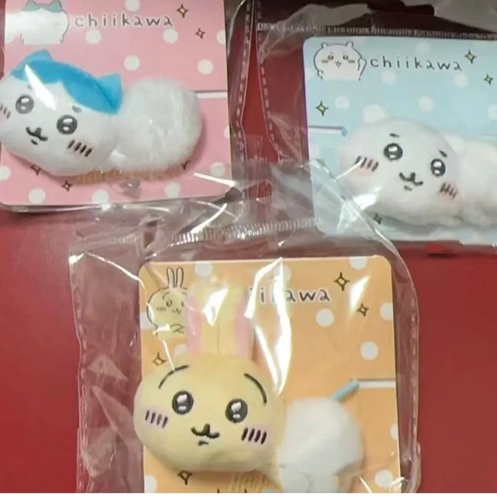 Épingle à cheveux en peluche Chiikawas Anime pour filles, ULà cheveux mignonne, dessin animé Hachiware Usagi, doux étudiant, accessoires pour cheveux, jouet Kawaii, cadeau