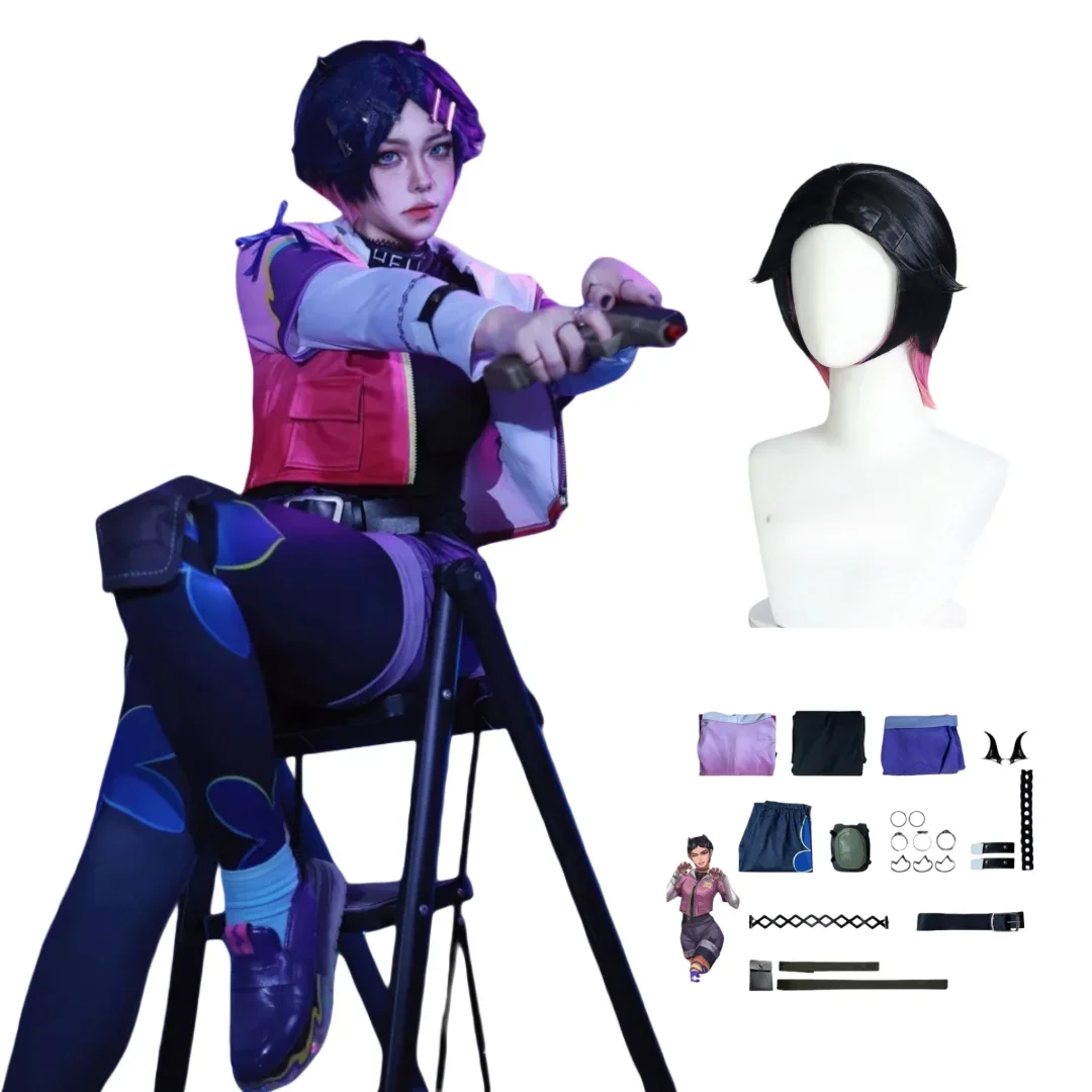 

Clove Clearlove Cosplay Game VALORANT Costume Wig