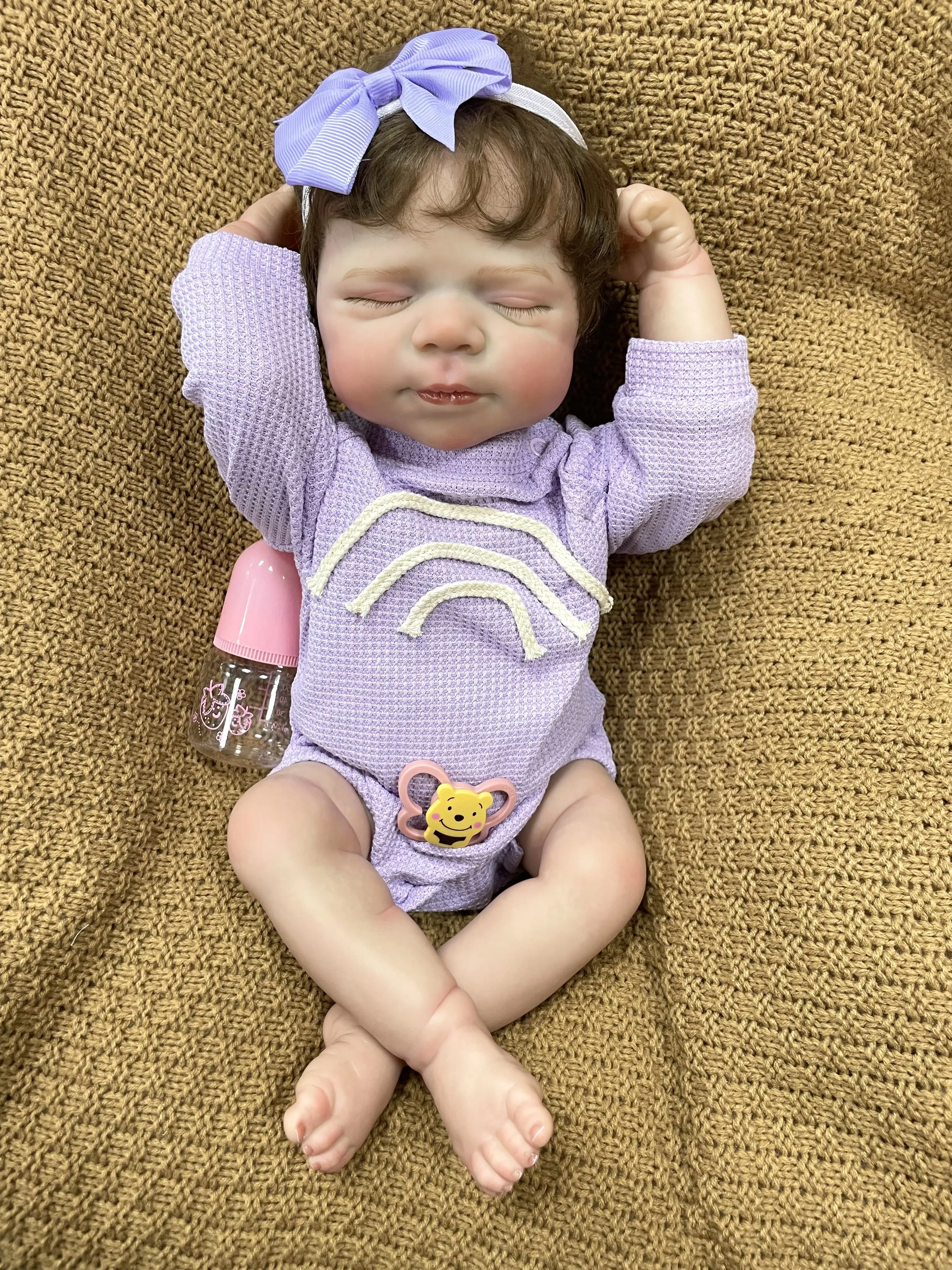 Wholesale Cokela Painted High Color 20Inch Silicon Kids Baby Soft Cotton 50Cm Silicone Kids Toddler Reborn Dolls Kits