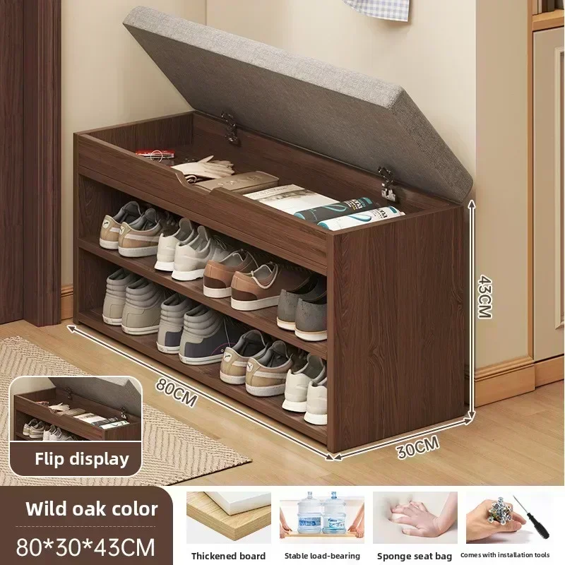 New Model The Shoe Change Stool Is At The Door The Shoe Cabinet, The Sitting Stool Is Extremely Narrow Can Sit On The Shoe Rack