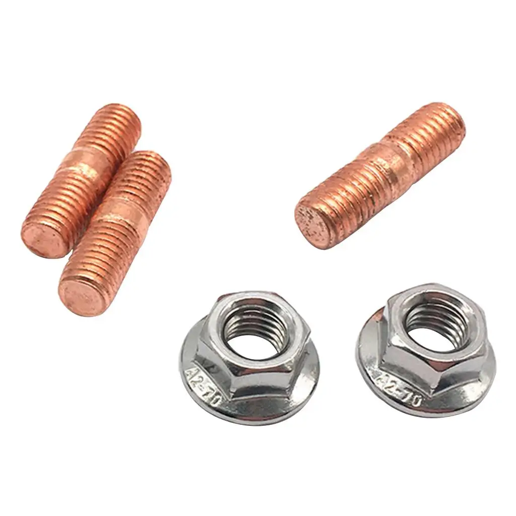 

Car Racing x 1.50 Threaded Studs Kit Flange Nuts for T3 T4 (Copper