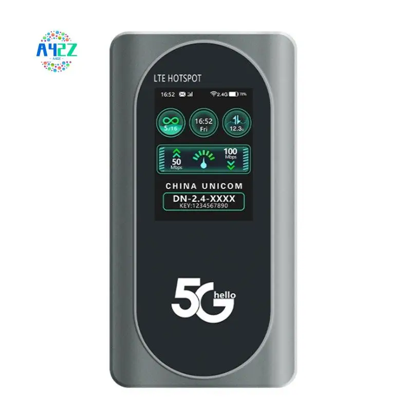 

A42Z-Portable 5G Wifi Router Pocket Mifi Wifi6 Dual-Band Wireless Portable 4400Mah Pocket Router With SIM Card Slot