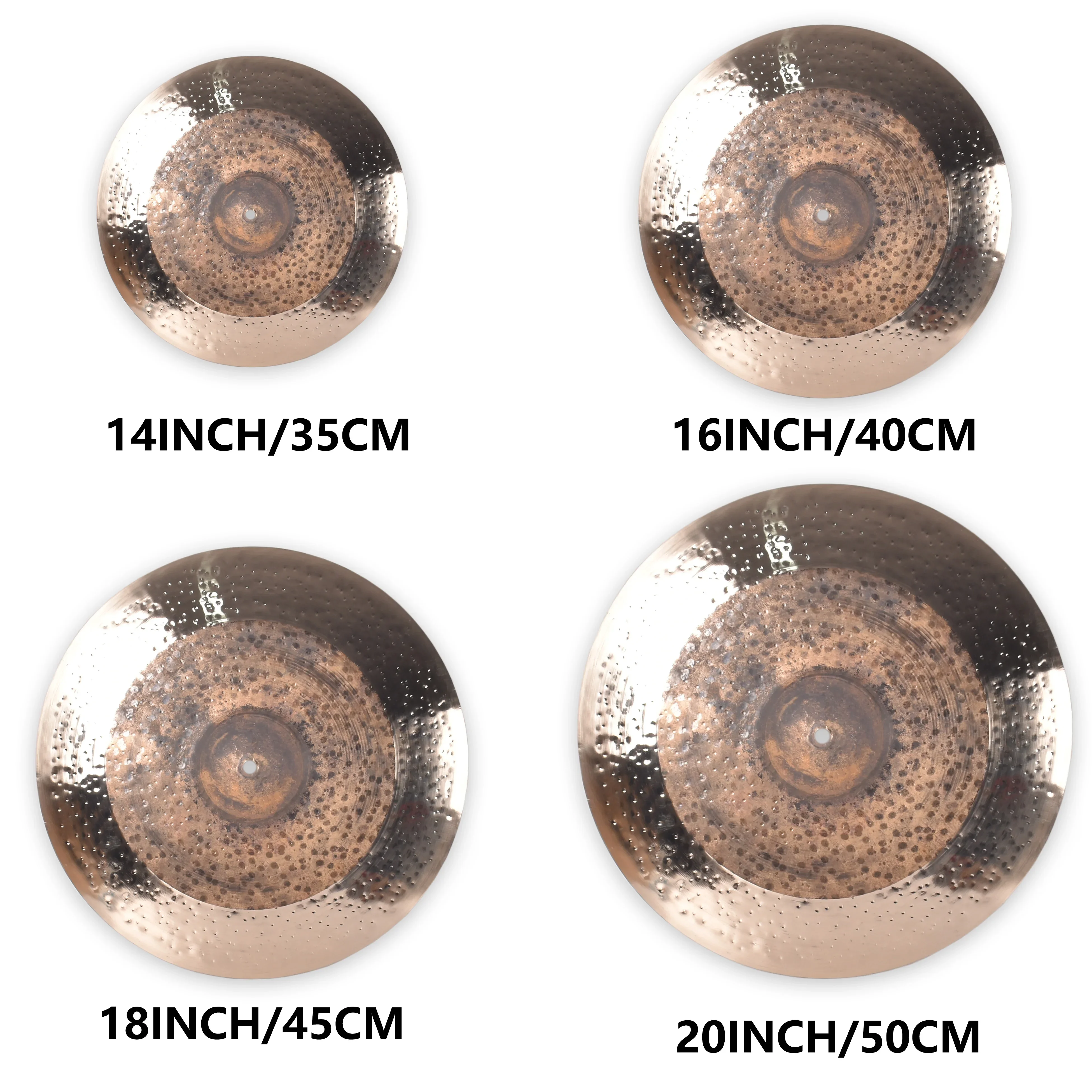 

2025 Direct Factory Supply Hand Hammered B20 Bronze Studio Recording Cymbal Set Gong & Cymbals