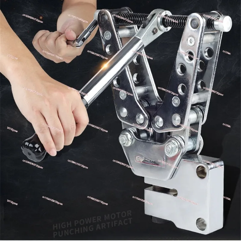 Portable Angle Steel Iron Punching Tool Copper And Aluminum Row Punching Machine CKJ-21 Hydraulic Pressure Mechanical Puncher