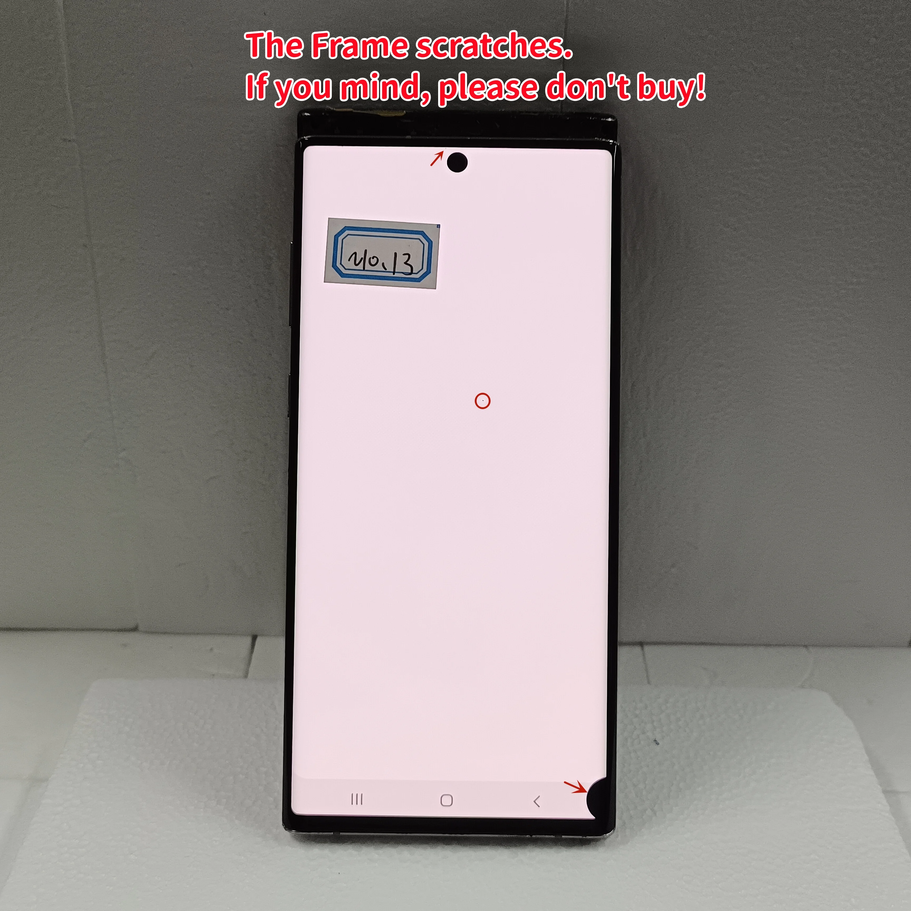 Super AMOLED For Samsung Galaxy Note 10 Screen N971N note10 N970 N9700 LCD with Defects Display Touch Screen Digitizer Assembly