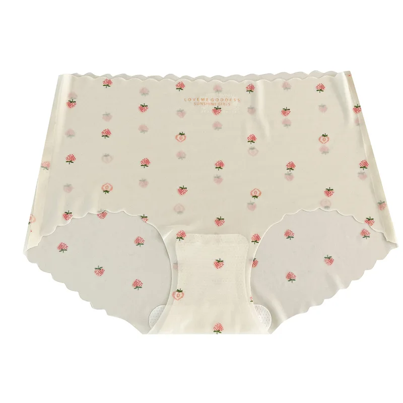 

Semi-transparent ice silk underwear women's nudity 7A mulberry bacteriostatic skin-friendly pants one-piece mid-waist briefs