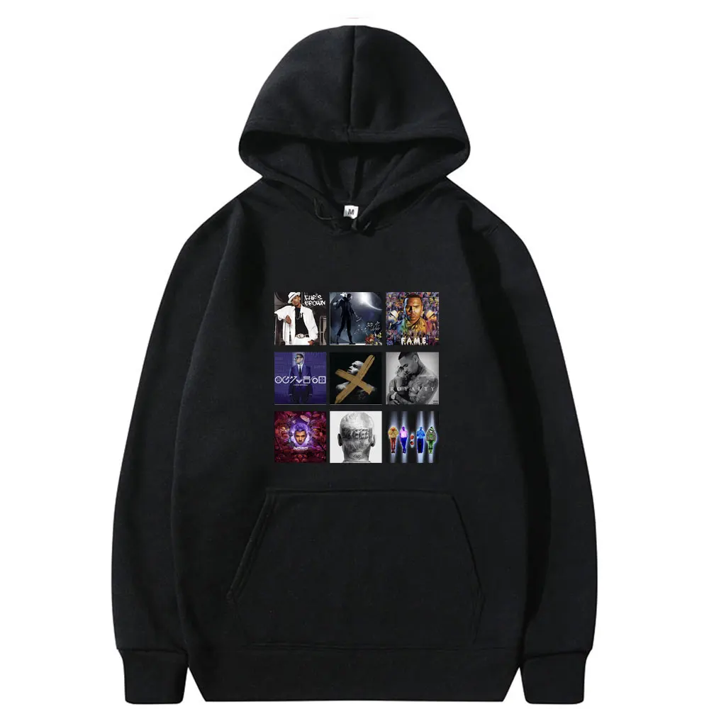 

Rapper Chris Brown Music Album Cover Graphic Hoodie Men Women Fashion Oversized Streetwear Male Fashion Hip Hop Pullover Hoodies