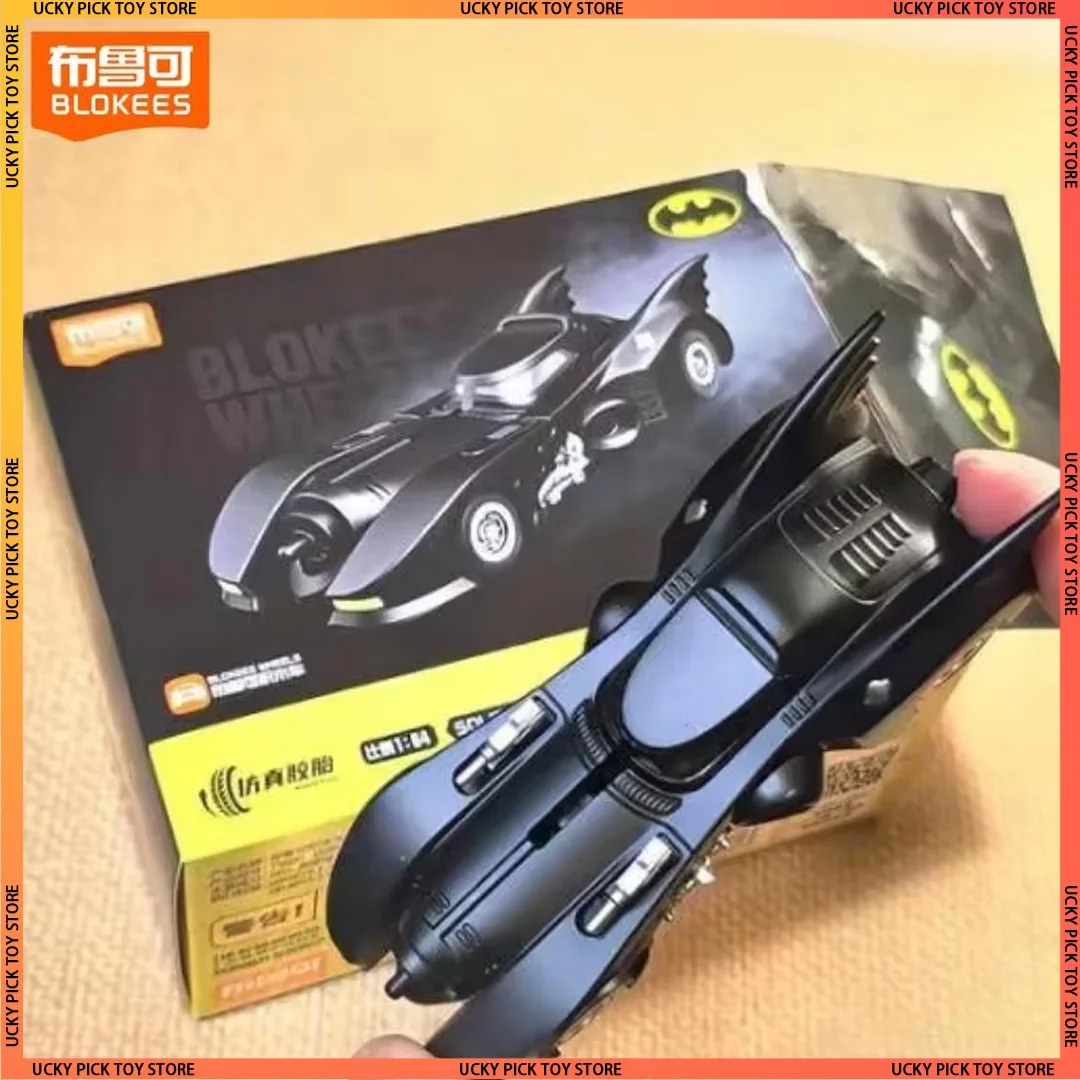 

Blokees Wheels 1:64 Gothan Shadows E01 Batmobile Blind Box 1989 Assembled Car Model Batman Collectible Toy For Hobby Enthusiasts