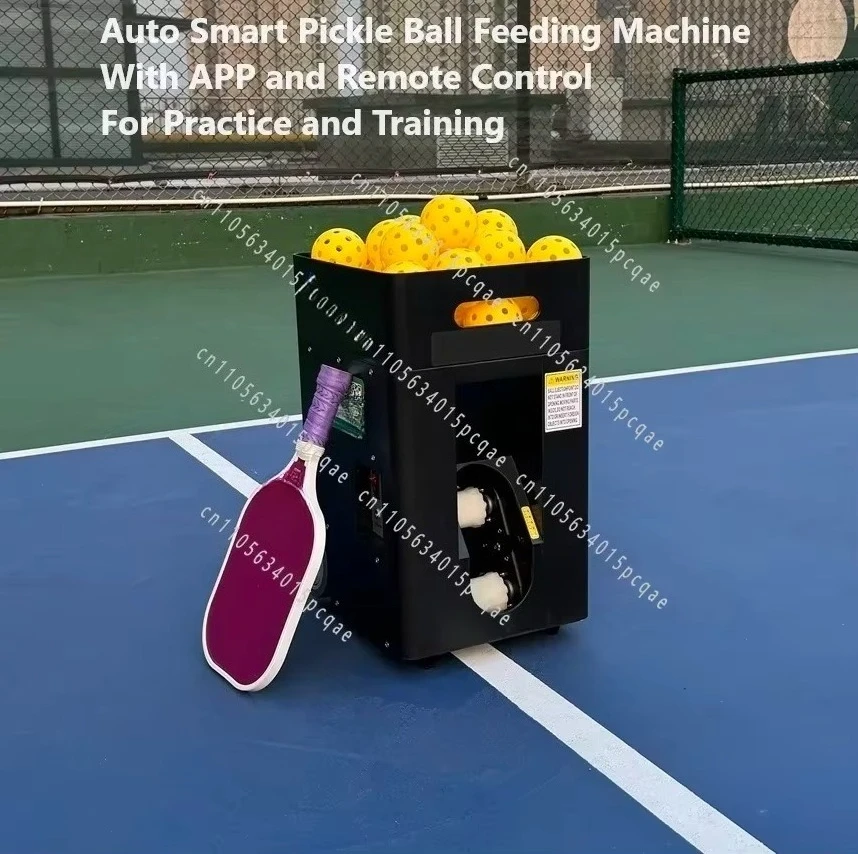 for Home Club Coaches Training with APP Remote Control Auto Pickleball Serving Machine Adjustable Speed Pickleball Ball Machine