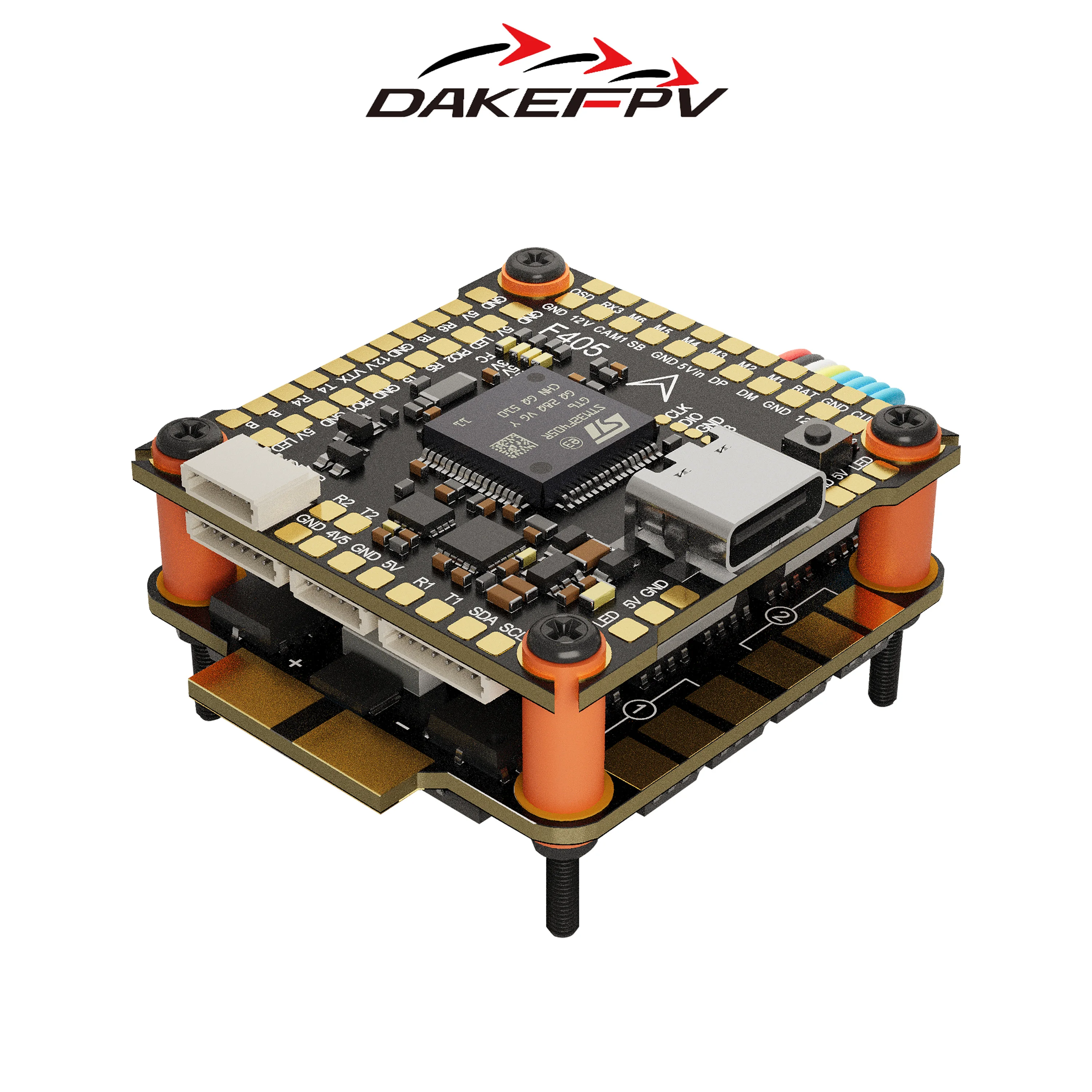 DAKEFPV F405 V3 التحكم في الطيران FC 3-8S 60A 70A ESC F405 STACK 30.5x30.5 مللي متر ICM42688 الدوران للتحكم عن بعد FPV سباق بدون طيار