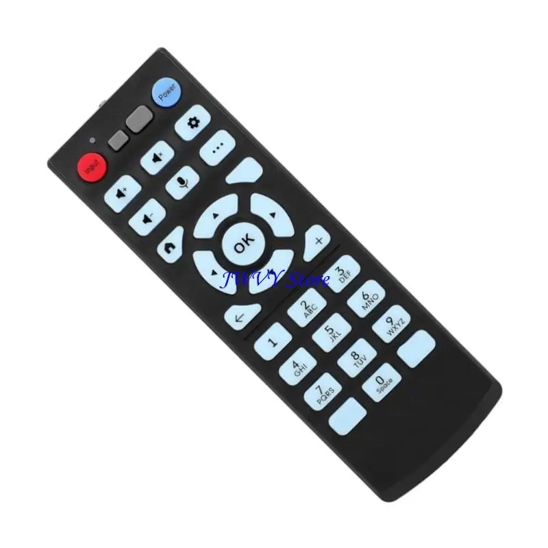 573A High Signt Light Blue Button Remote Easy Press Design Comfortable Ergonomic Grip For Xumo 7601-Z00720-0044EMTK TVs