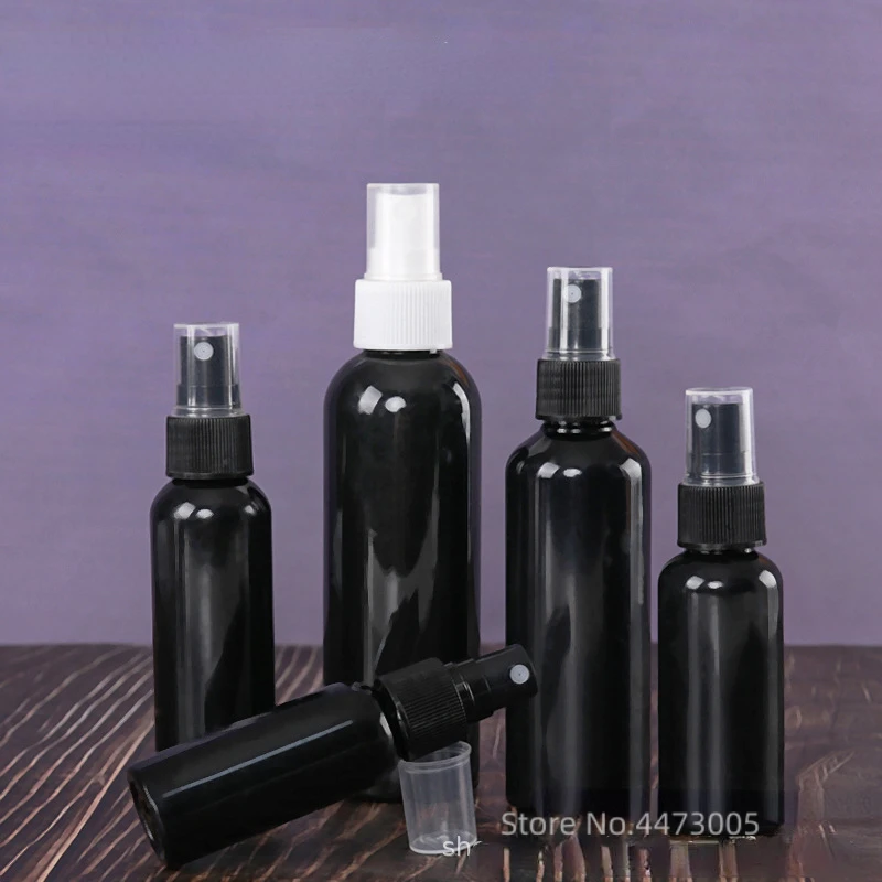 

50ml 100ml Black Light Proof Empty Vial Refillable Bottling Fine Mist Pump Perfume Essential Oil Atomizer Travel Spray Bottle