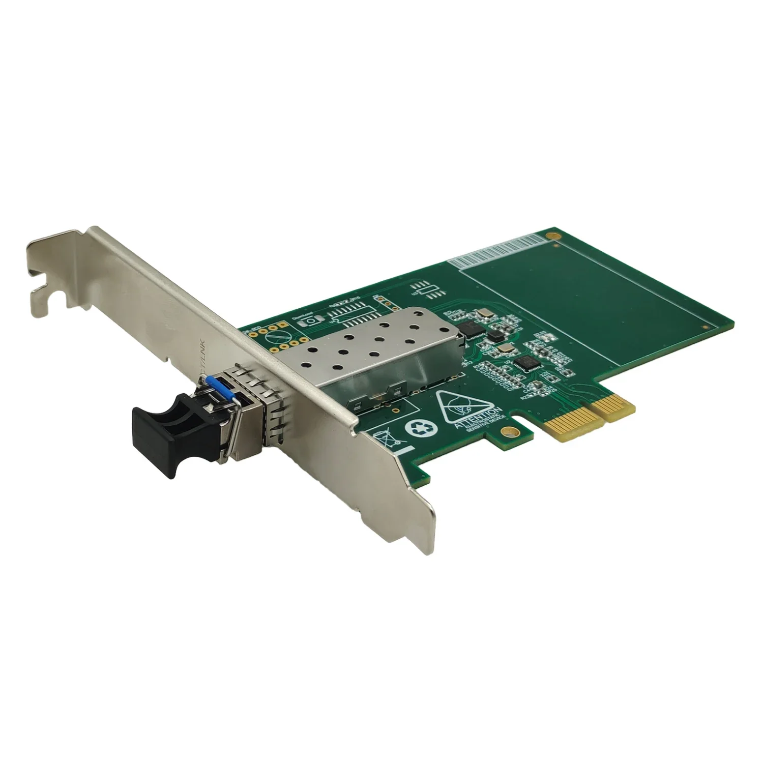 Adaptador de Servidor 1000M Gigabit Fibra Óptica LAN & Placa de Rede PCI-E SFP SC Modo Único Multi Modo 20KM em Estoque 9KB Jumbo Frame
