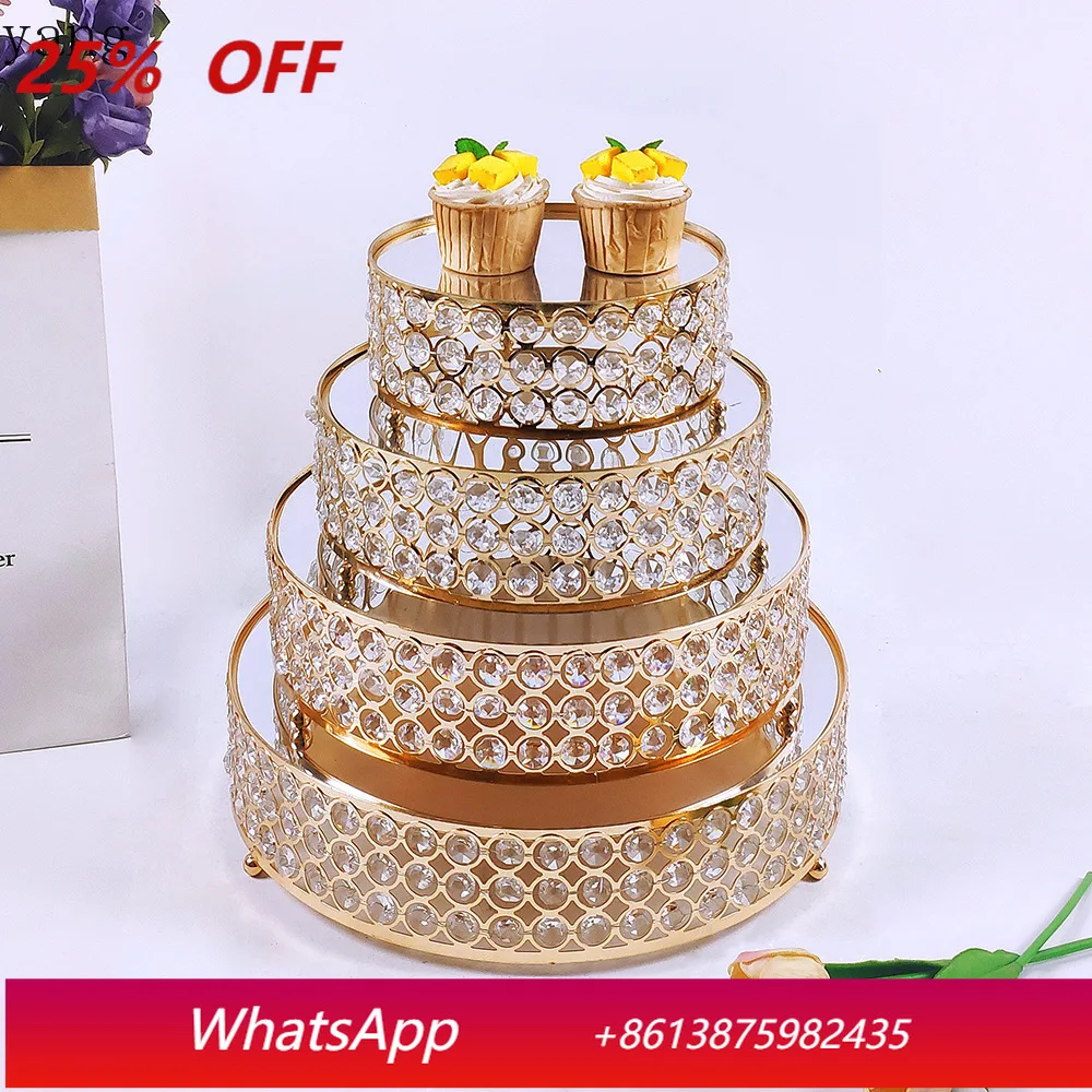 

CX wedding decoration ornament wedding tall cake rack mirror tray