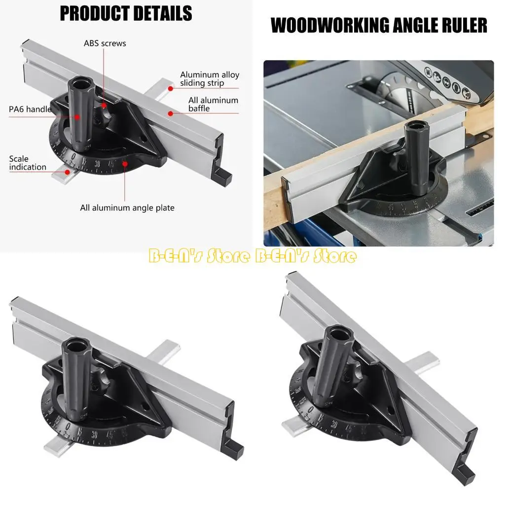 

Y1AD Профессиональная угловая линейка, регулируемая угловая линейка для настольной распиловки, многофункциональная система с