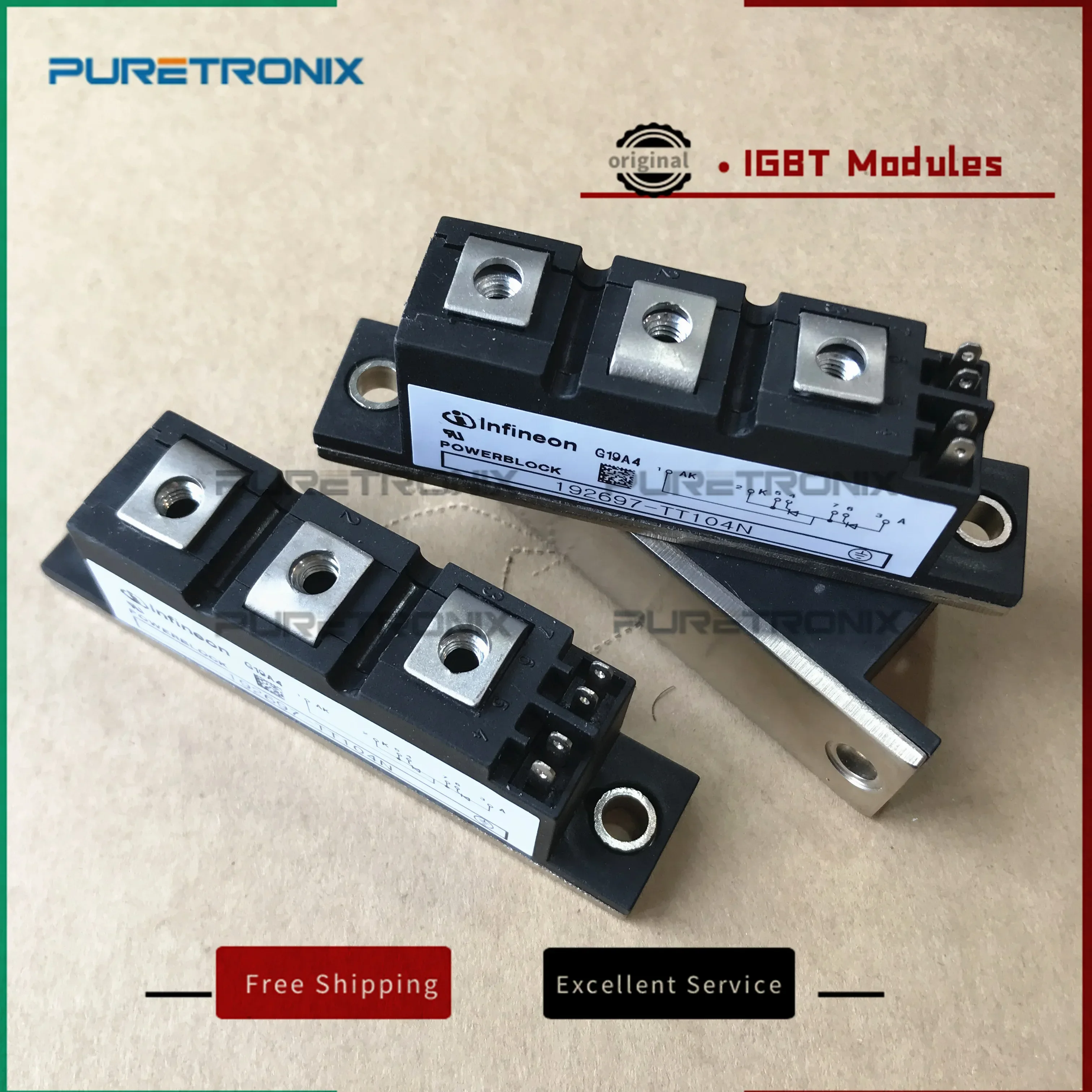 192697-TT104N TT104N14KOF TT104N16KOF TT104N12KOF TT104N-12-794591-00 Mới Ban Đầu Mô Đun Nguồn