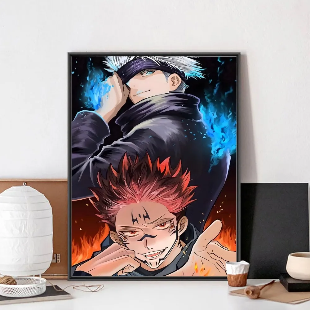 Satoru Gojo Jujutsu Kaisen  Poster No Framed Poster Kraft Club Bar Paper Vintage Poster Wall Art Painting Bedroom Study Stickers