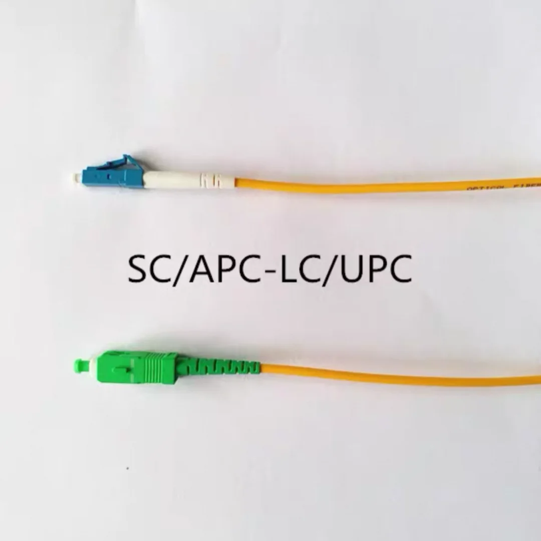 سلك التصحيح البصري أحادي الوضع SC/APC-LC 1 متر 5 متر 10 متر 50 متر 100 متر بسيط SM 30 متر 20 متر SCAPC الألياف الطائر G652D شحن مجاني ELINK