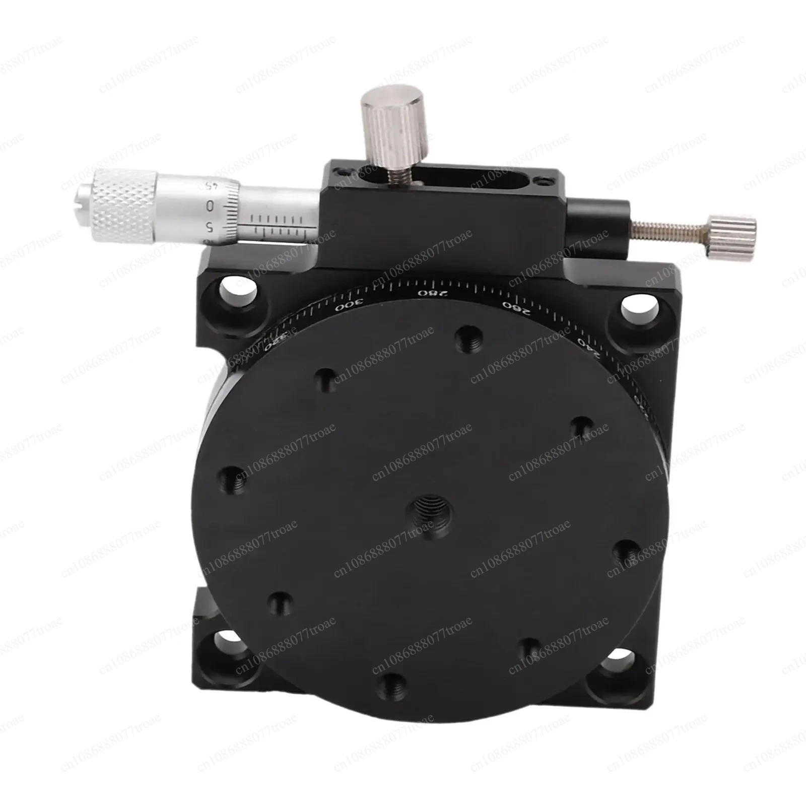 Manual Displacement Platform 360° Rotary Aluminum Alloy Easily Install Sturdy Cross Roller Guide Accessories Diameter 6cm