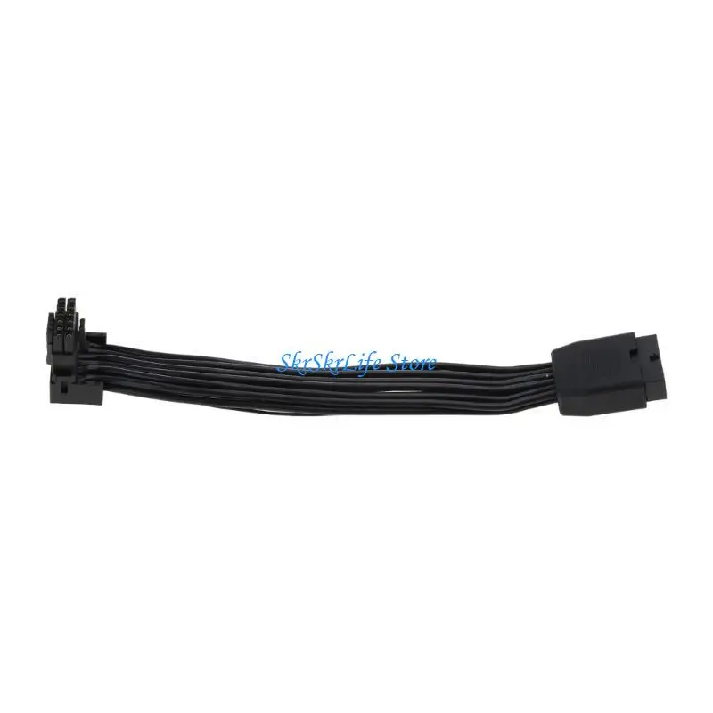 

E65E 16Pin Video Card Elbow Line 12VHPWR Straight Head to Turning Head Line PCIE 5.0
