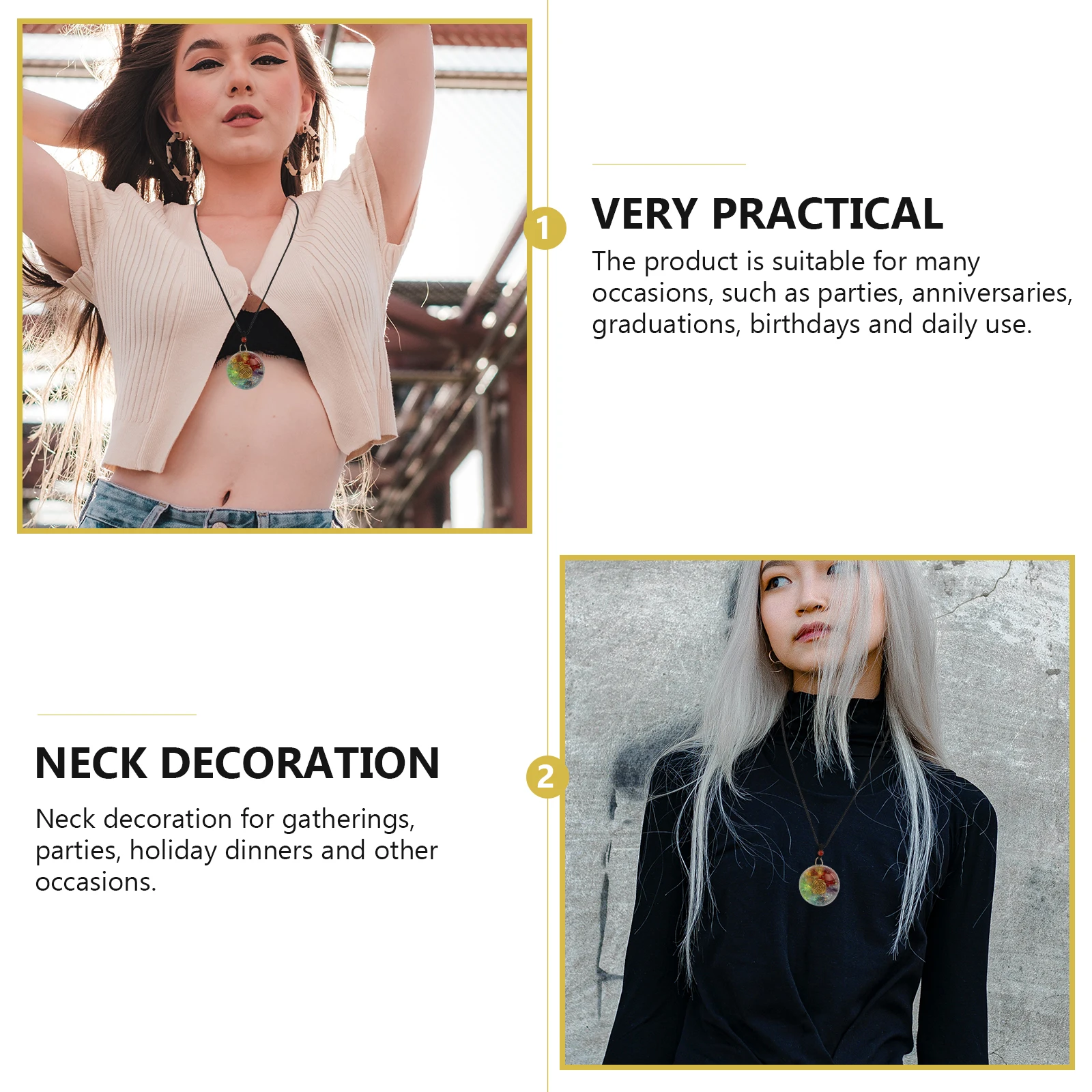 

1Pcs Crystal Agate Pendant Colorful Delicate Necklace Fashion Jewelry Stylish Lightweight Gift Crystal Pendant