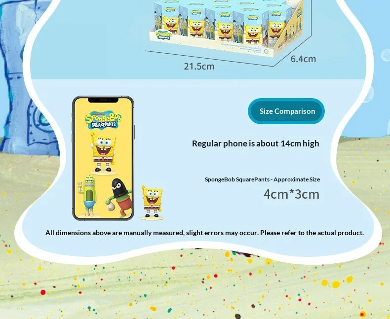 Original SpongeBob Life Is A Drama Blind Box Kawaii Mini Passerby Fish Melting Beans Figuren Desktop-Ornamente Sammlerstücke Spielzeug – Detail 21