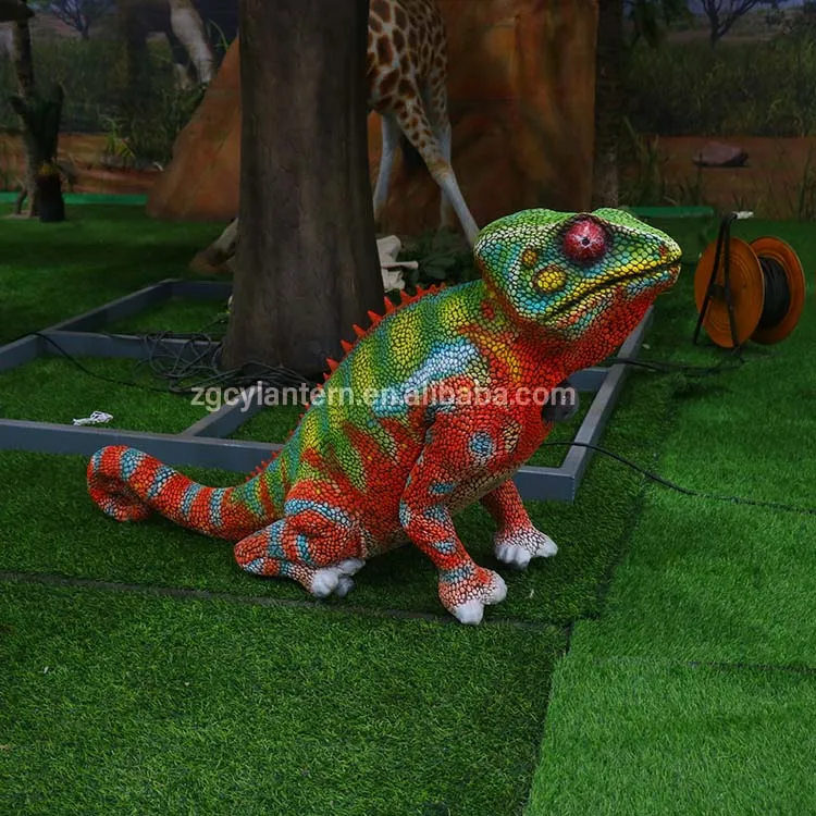 Interactive Smart Lizard Robotic Dog with Voice Control Programmable Actions for Shopping Mall & Airport Use Metal Construction