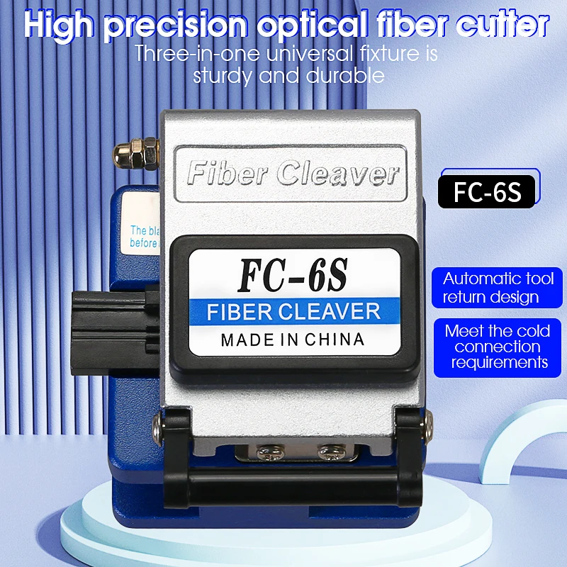 FC-6S FTTH Optical Fiber Cleaver metal High Precision cold connection cutter tool