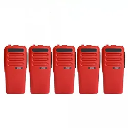 Lot5 Red Replacement Case Housing Cover Kit For CP200D DEP450 Two Way Radio