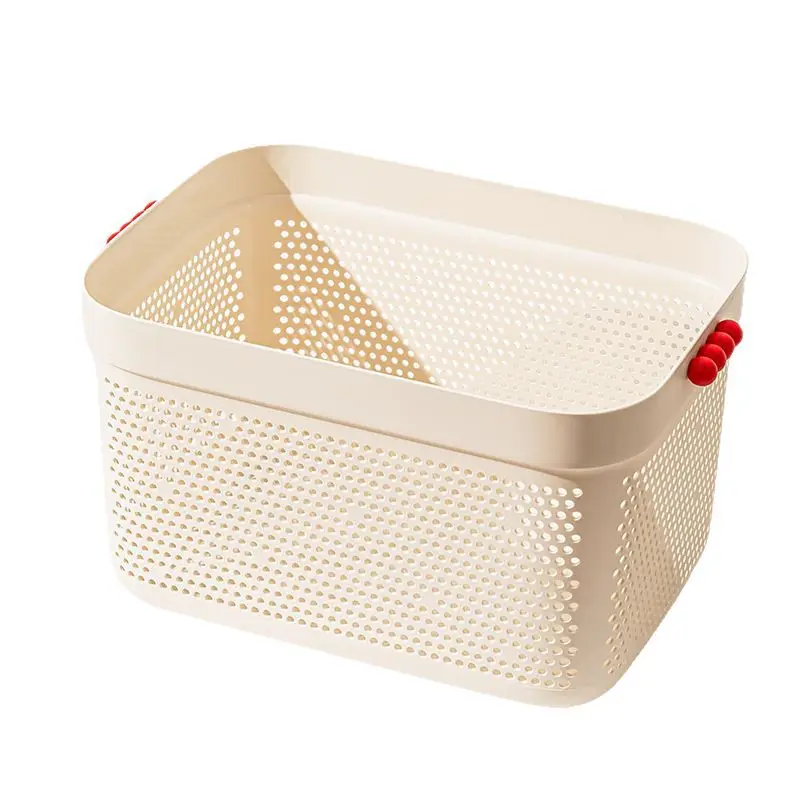 

LTT Creative Multifunctional Hollow with Handle Storage Frame Office Desktop Sundries Storage Basket