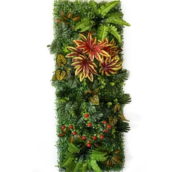 15,74*47,24 pulgadas planta Artificial césped plantas decorativas Panel de pared de hierba seto de boj telón de fondo para decoración del hogar Oficina jardín