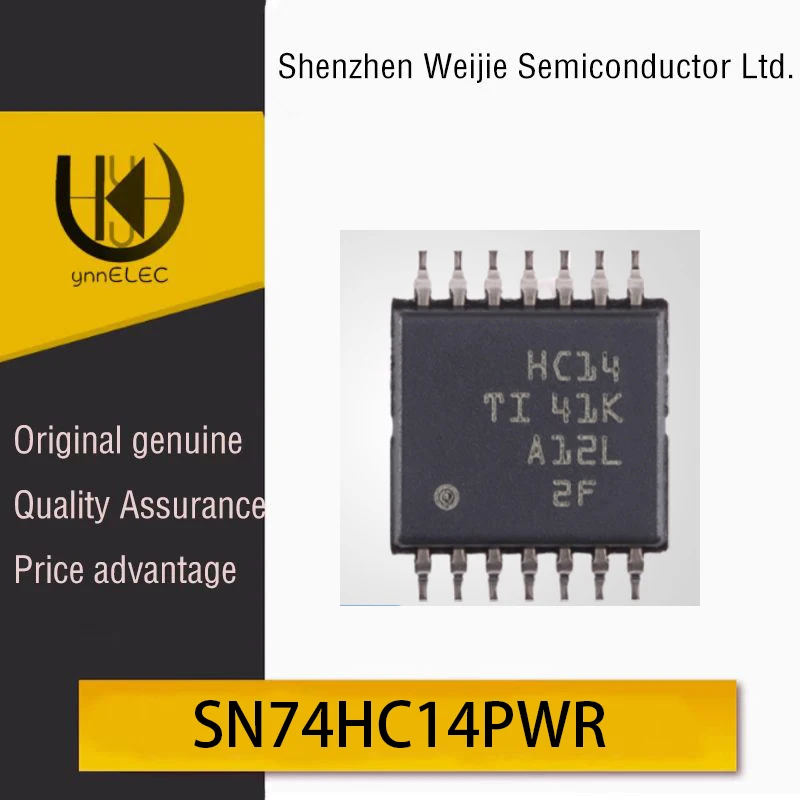 Genuine Original SN74HC14PWR TSSOP-14 Six-Channel Schmitt Trigger Inverter Logic Chip Silk Screen