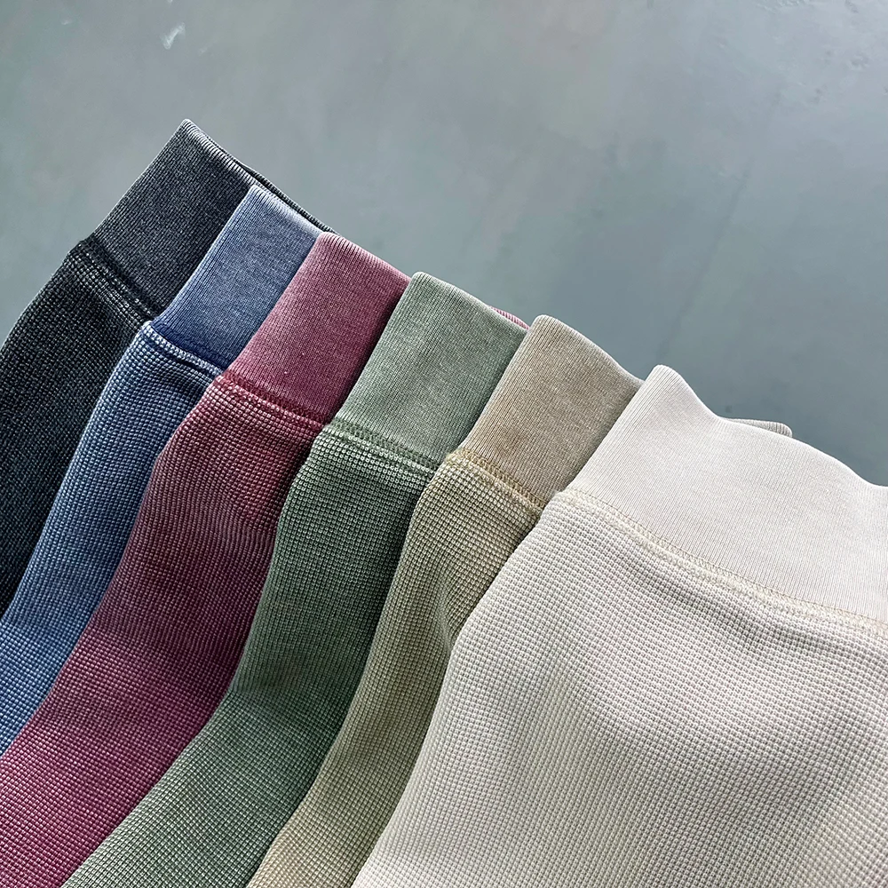 Distressed Washed T-shirt Vintage Retro Long Sleeve Oversized T Shirts Men's Clothing Grunge Y2k High Street Casual Tops Tees