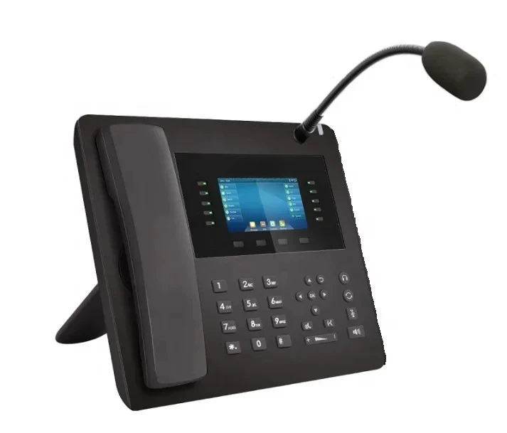 Desktop IP Microphone Industrial telephone one-click call function KNPL-700M SIP
