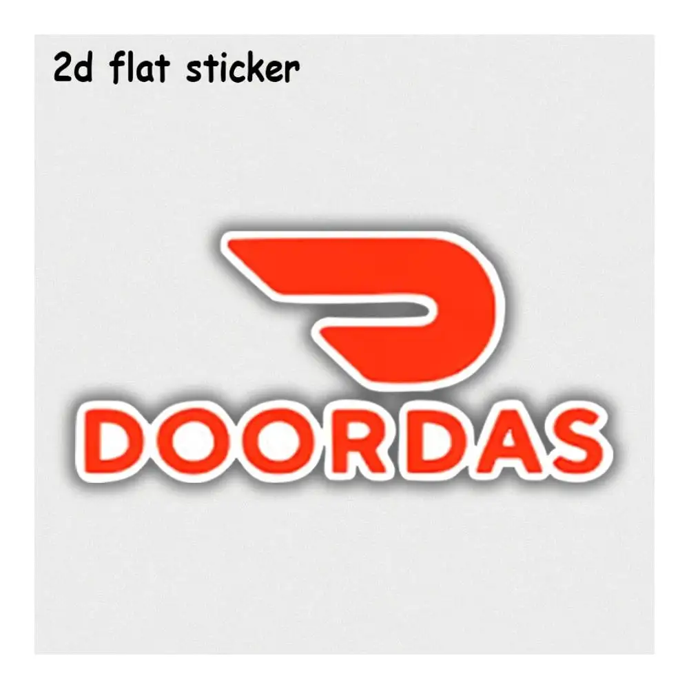 Doordash Delivery Service Sticker For Cars, Laptops, Windows, Doors, Fridges, Water Bottles