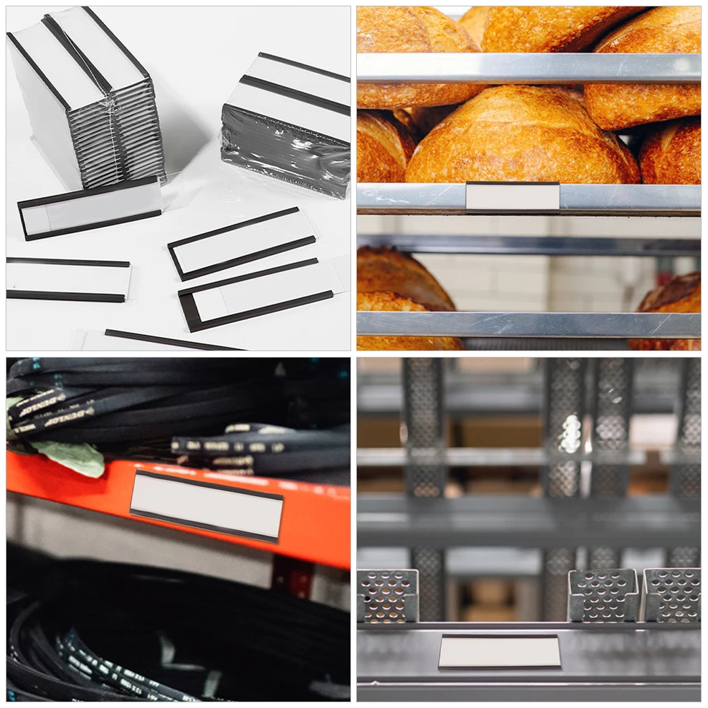 حامل ملصقات مغناطيسي، مشبك على حامل الرف، مغناطيس، علامة عرض البضائع المطاطية الناعمة، مكتب العلامة