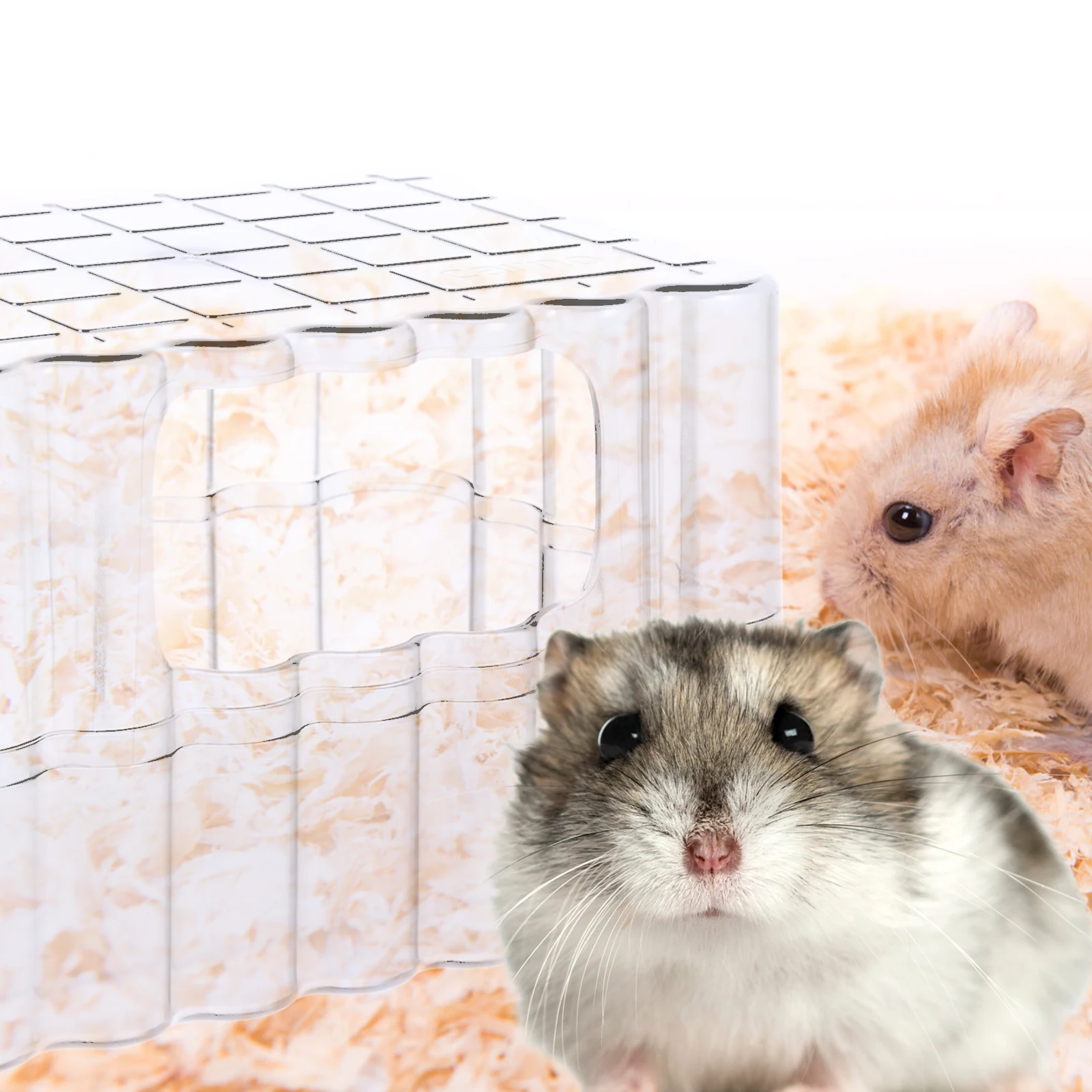 

Hamster Toilet Cage Chinchilla Bathtub Multi function Container Transparent Household Clear Pet Accessory Sturdy Wear