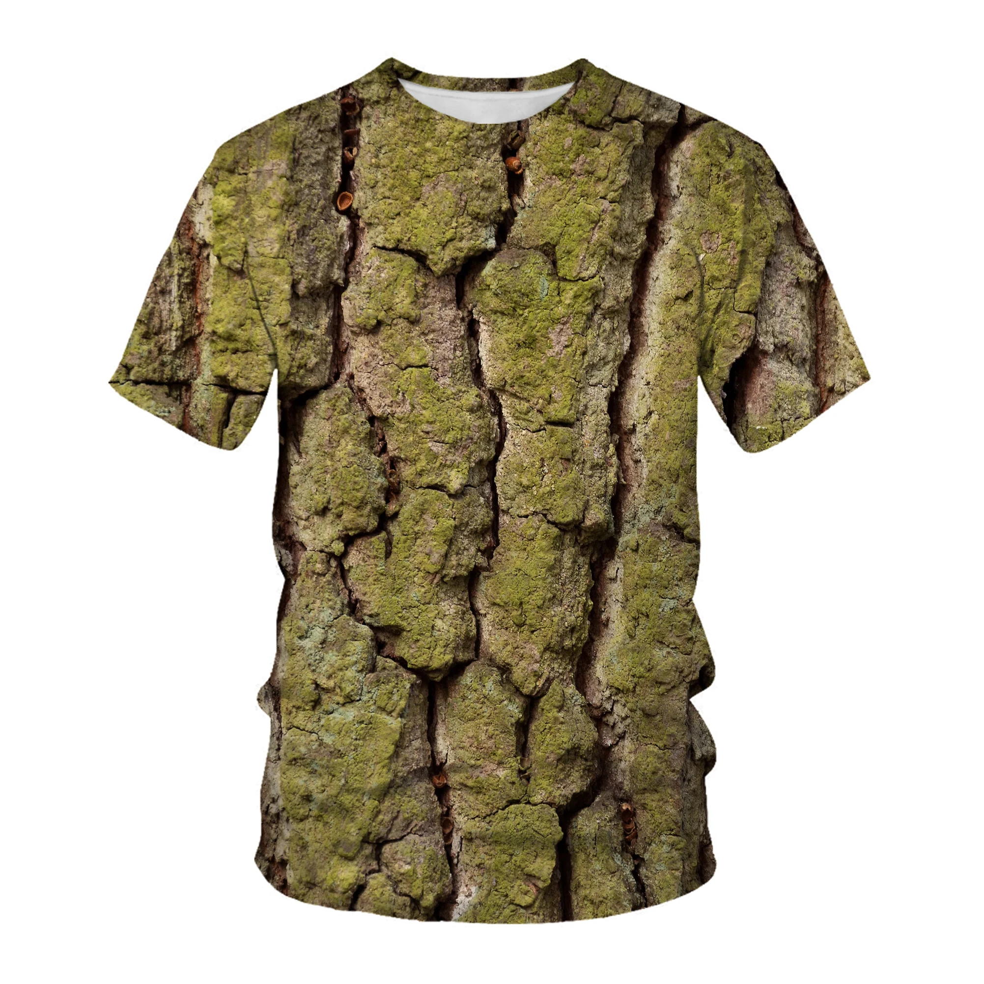 Trees Hunting From Forest 3D Print T Shirt Casual Funny Men Tee Shirt Summer Women O-neck Short-Sleeve Unisex Streetwear