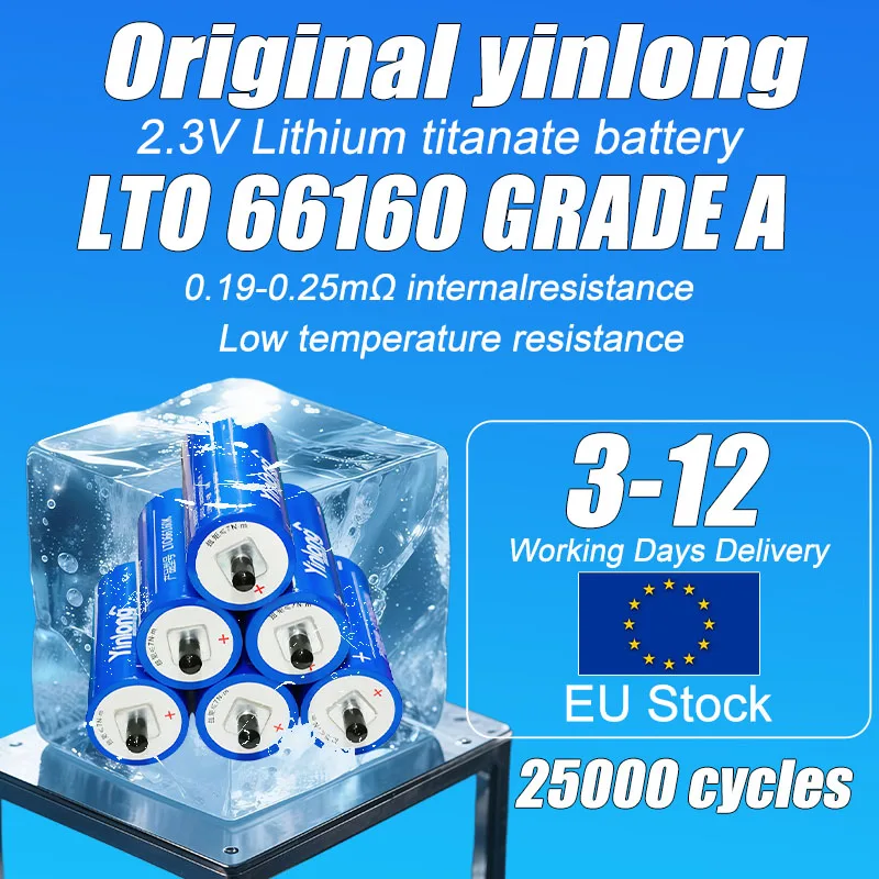 الاتحاد الأوروبي شحنة جديدة Yinlong lto 2.3 فولت 45ah بطارية ليثيوم تيتانات A-الصف 66160 لتقوم بها بنفسك 12 فولت 24 فولت 48 فولت RV مكبر صوت يعمل بالطاقة الشمسية بطارية السيارة لا ضريبة #1