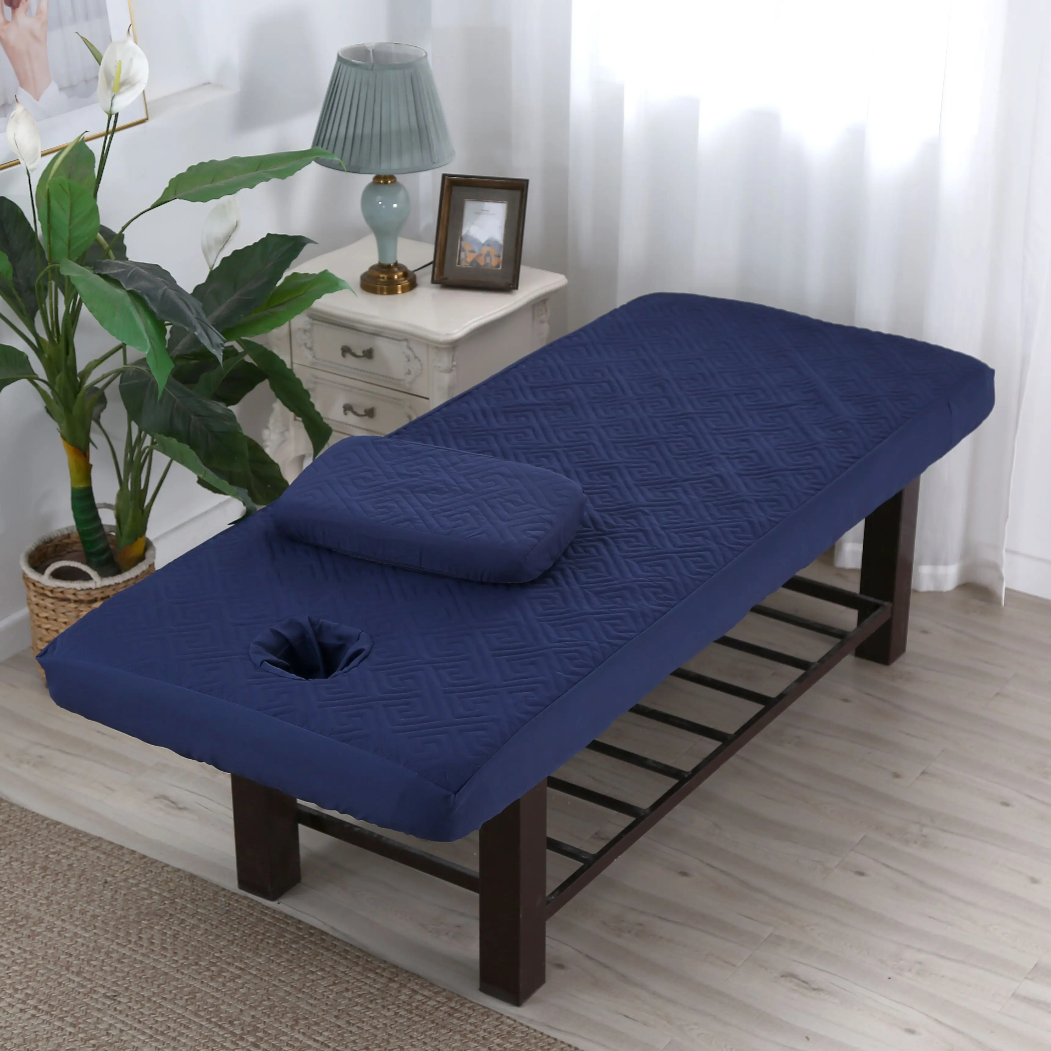 Anti Slip Fitted Bed Sheet Beauty Salon Massage Table Fitted Sheet Anti-dust Massage SPA Bed Cover Bedspread with Pillowcase