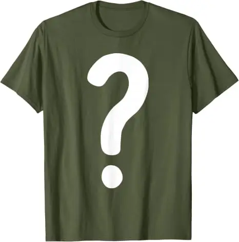 Fragezeichen-Shirt für Paare, Männer, Frauen, Jungen, „Guess Who“-Kostüm-T-Shirt, Fragezeichen „Guess Who“-Shirts, Grafik-Streetwear-T-Shirt, Geschenke – Detail 9
