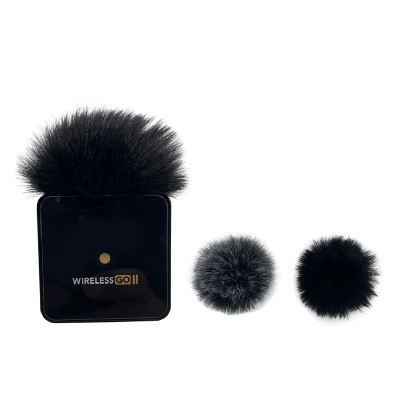 Artificial Furs Windscreen Cover for RODE WIRELESS GO II Microphone Windscreen Block Wind Enjoy Clear Sound