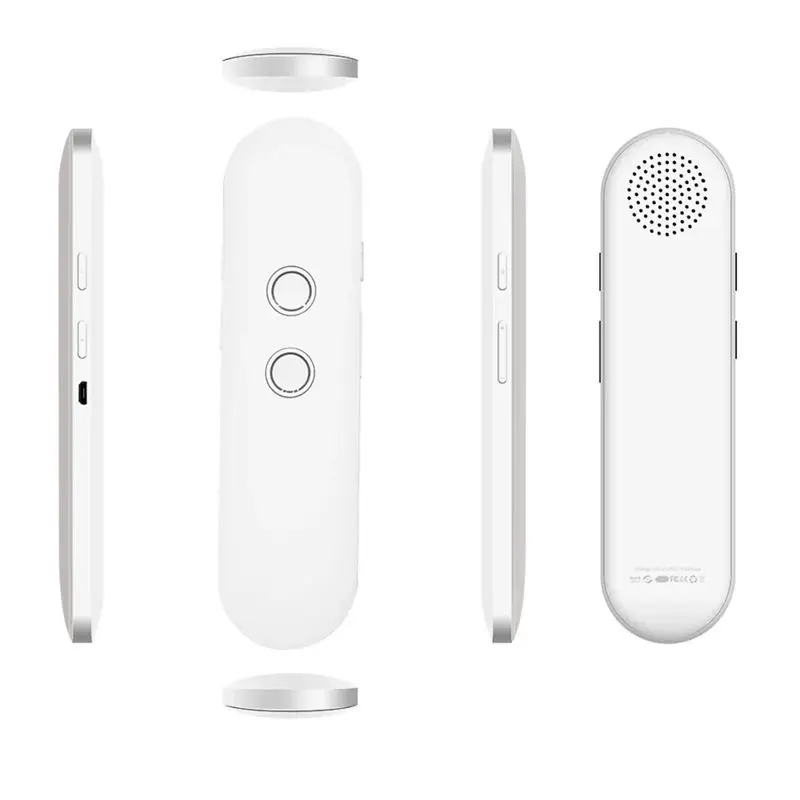 B04B-Mini T4 Smart Pen Wireless 40 Multi Languages AI Translation Bluetooth Portable Two-Way Real-Time Voice Language White