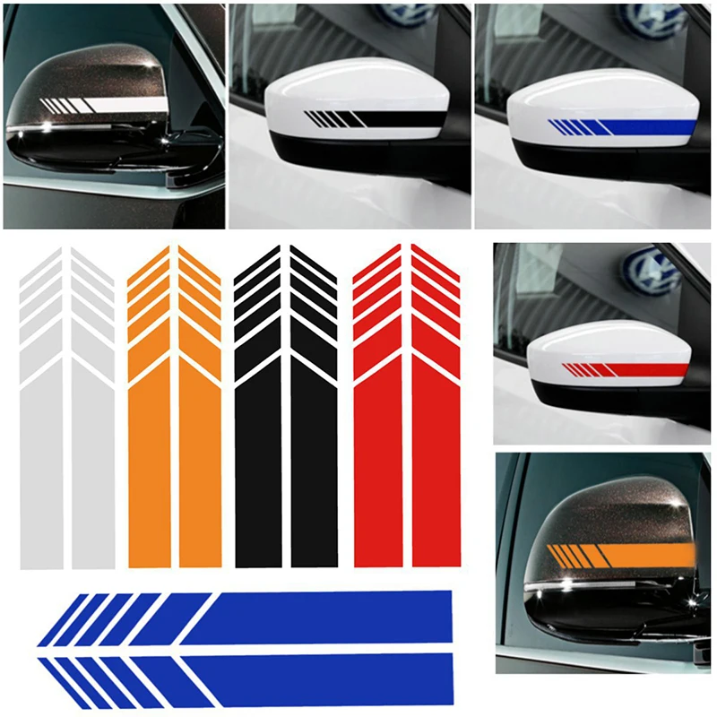 

Car Stripe Stickers Rearview Mirror Reflective Vinyl Decals Decoration Fashion Styling Waterproof Sticker Exterior Accessories