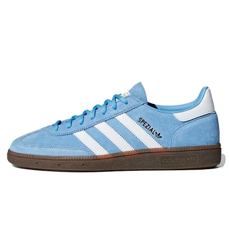 Adidas Originals Handball Spezial Skateboarding Shoes for Men and Women Unisex Sky Blue Casual Skateboard Shoes